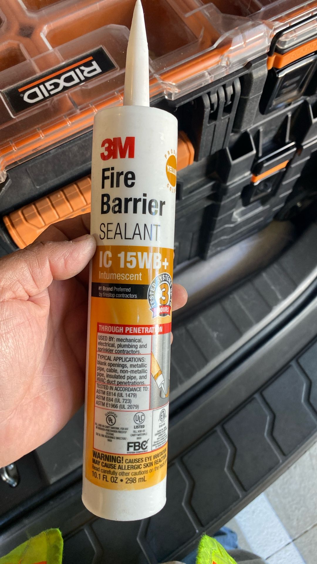 Fire Barrier Yellow