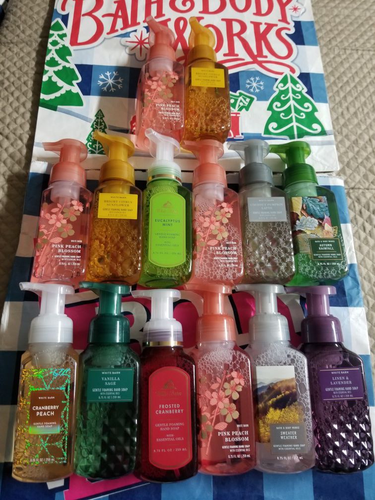 BATH AND BODY WORKS- GENTLE FOAMING HAND SOAP $5.00 EACH