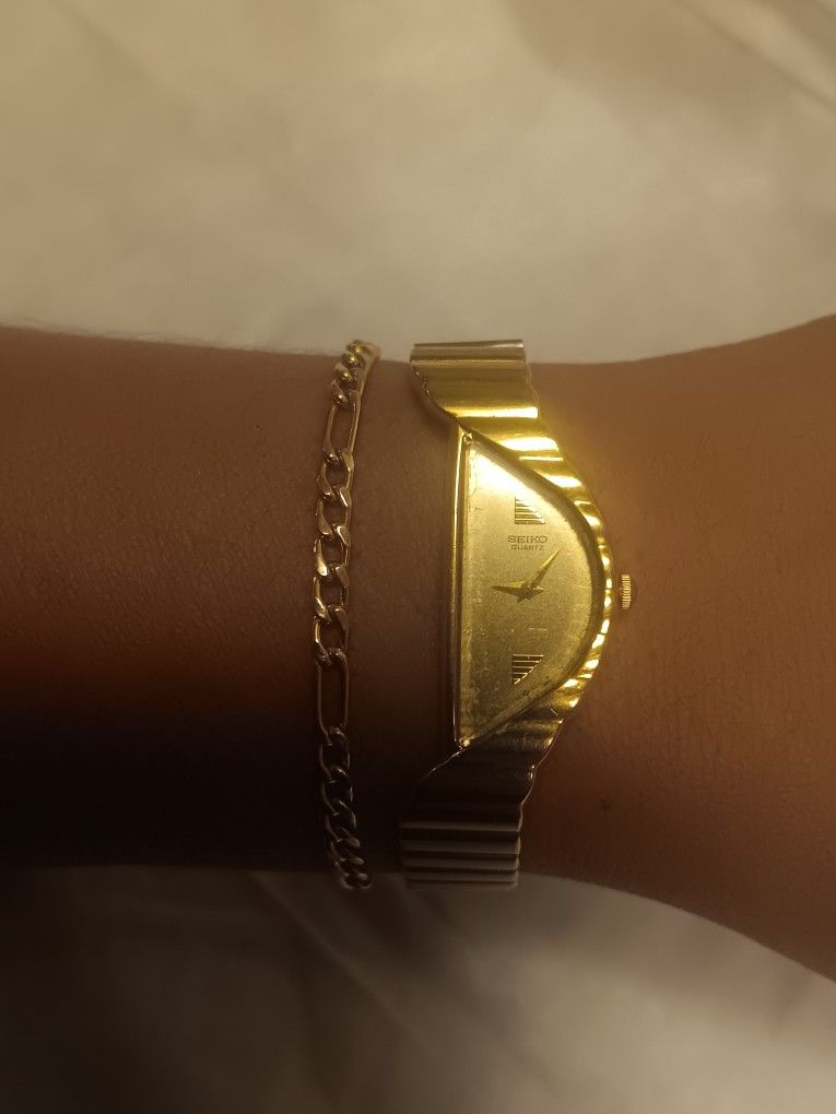 Vintage Seiko Half Moon Watch