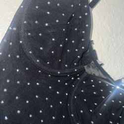 Rhinestone Black Bodysuit