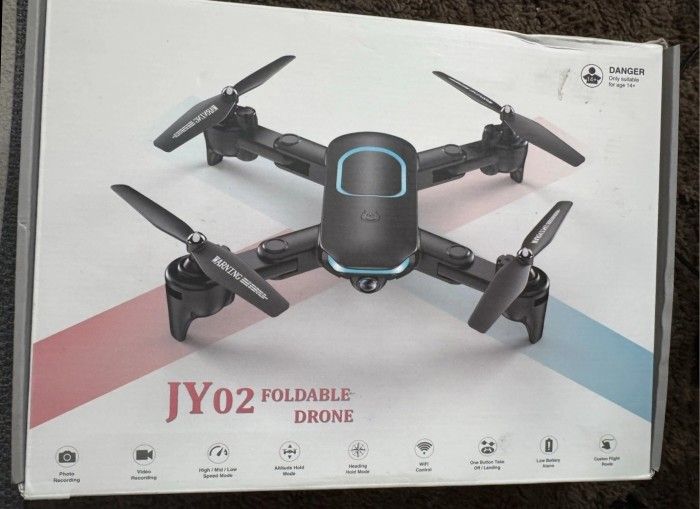 JY02 Foldable Drone with 1080P Camera for Beginners, Foldable, Altitude