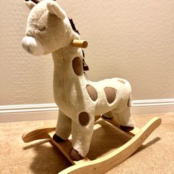 Pottery Barn Kids - Giraffe plush Nursery Rocker