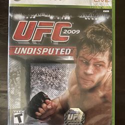 UFC 2009 Undisputed (Microsoft Xbox 360) GAME DISC & CASE MMA FIGHTING BOXING