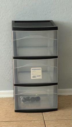 Plastic storage drawers brand new $8