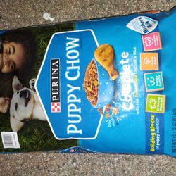 15lbs Purina Puppy Chow Complete Dry Dog Food, High Protein Farm-Raised Chicken & Rice