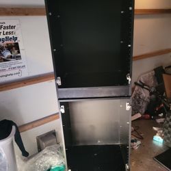 Two Black Cabinets 