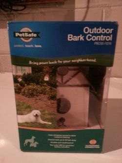 Outdoor bark control