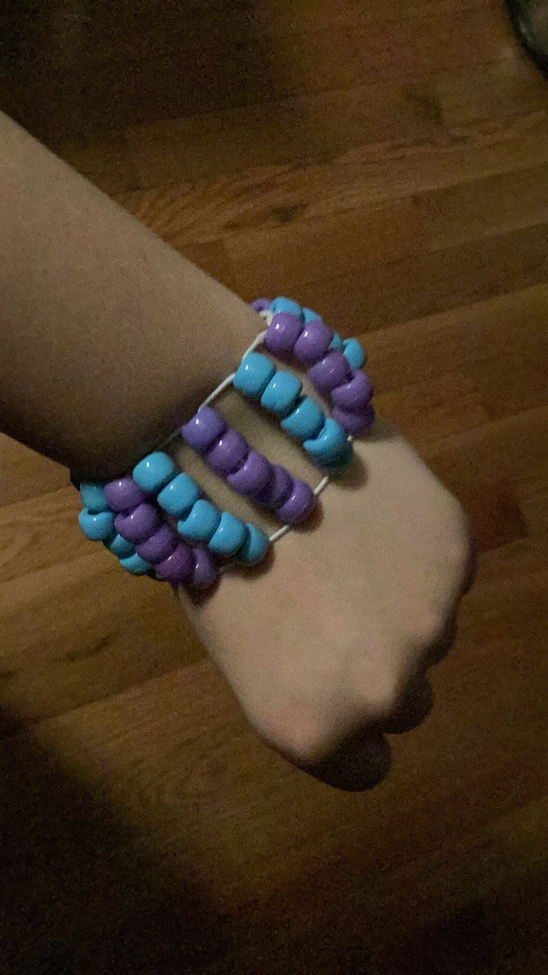 Blue And Purple Kandi Cuff.