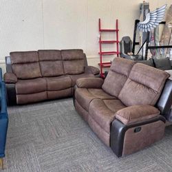 Brand New Reclining Sofa and Loveseat 