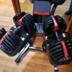 Bowflex adjustable dumbbells (Check item description)