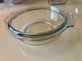 Clear Glass Round Casserole Dish