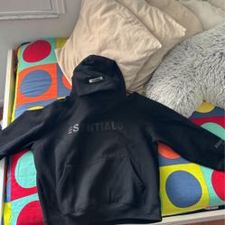 Black Essentials Hoodie Size Small