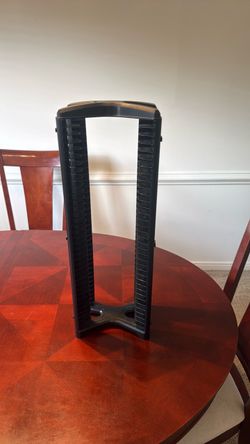 2 Black Tower CD DVD Storage Rack