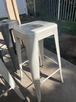 Metal bar stools