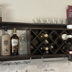 Classy Wall Mounted Wine Rack
