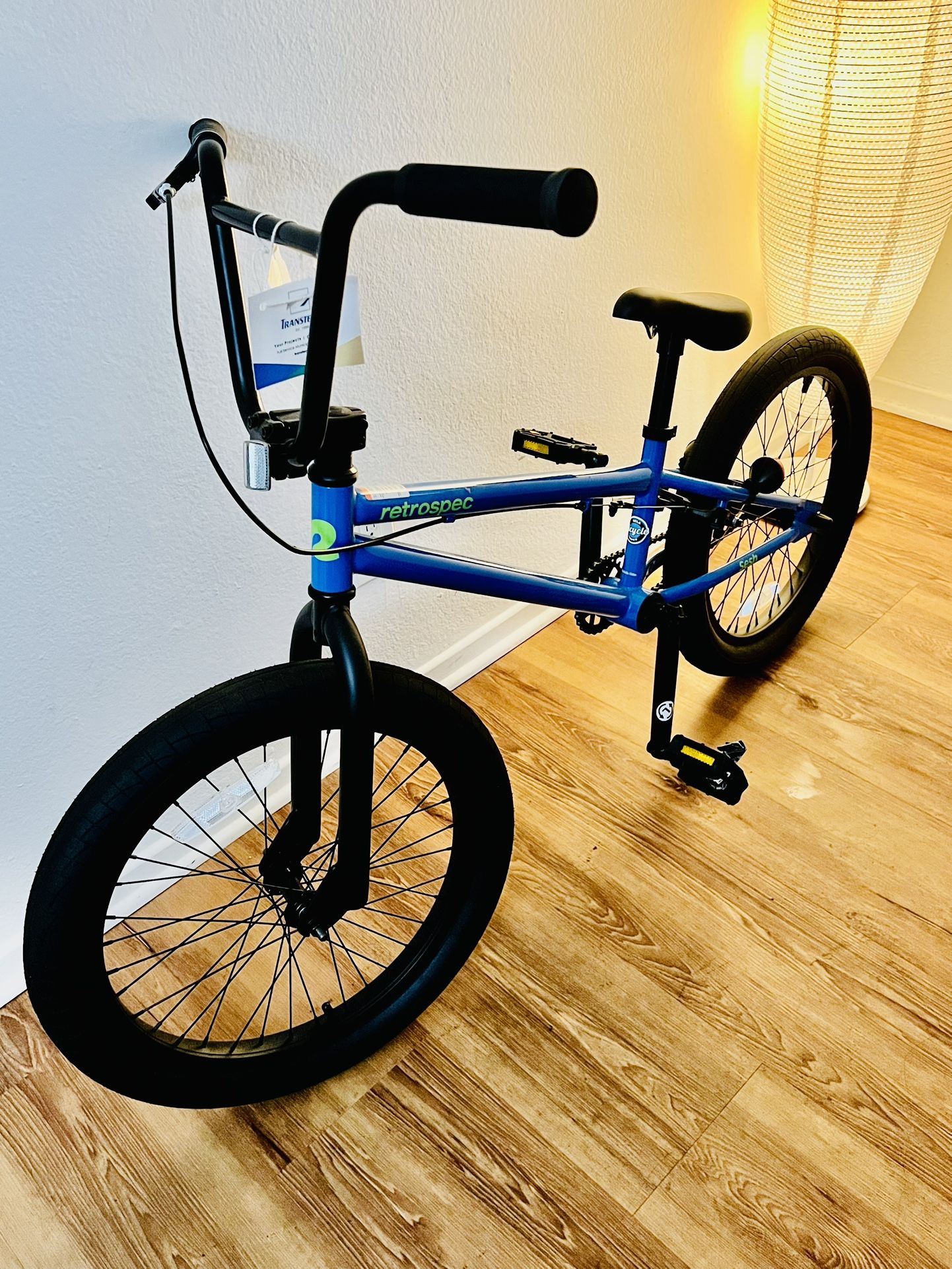 Never Used Youth BMX bike with helmet for sale