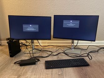 Dell Computer Monitors, Key Board, Modem, & Webcam
