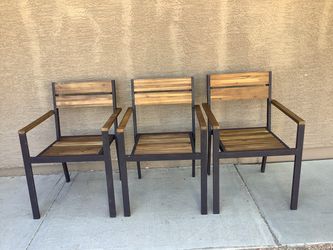 3 patio chairs