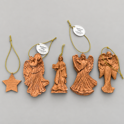 Hawthorne Village Nativity Tree Ornaments - Lot of 5