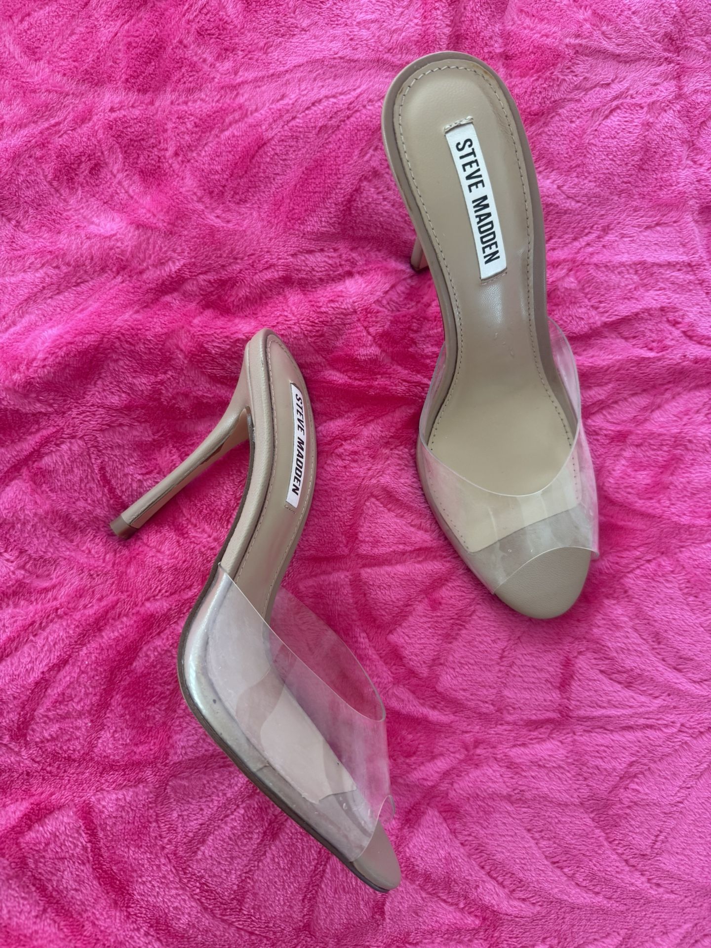 Steve Madden Clear Heels