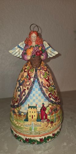 Jim Shore Heartwood Creek "Bountiful Angel" (Angel of Fall) Figurine