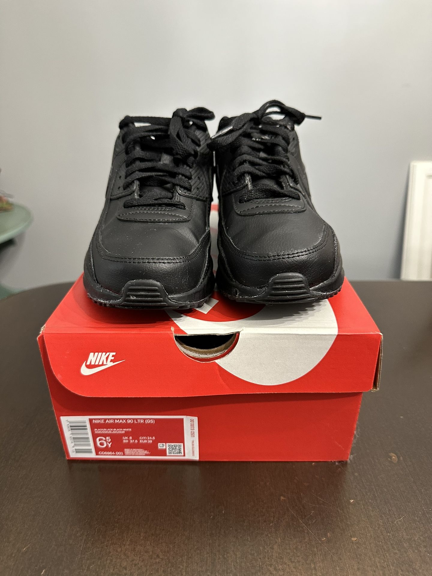 Nike Air Max 90 LTR (GS) Black Size