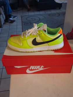 Nike Dunk Low Volt (Size 10) Glow in the Dark.