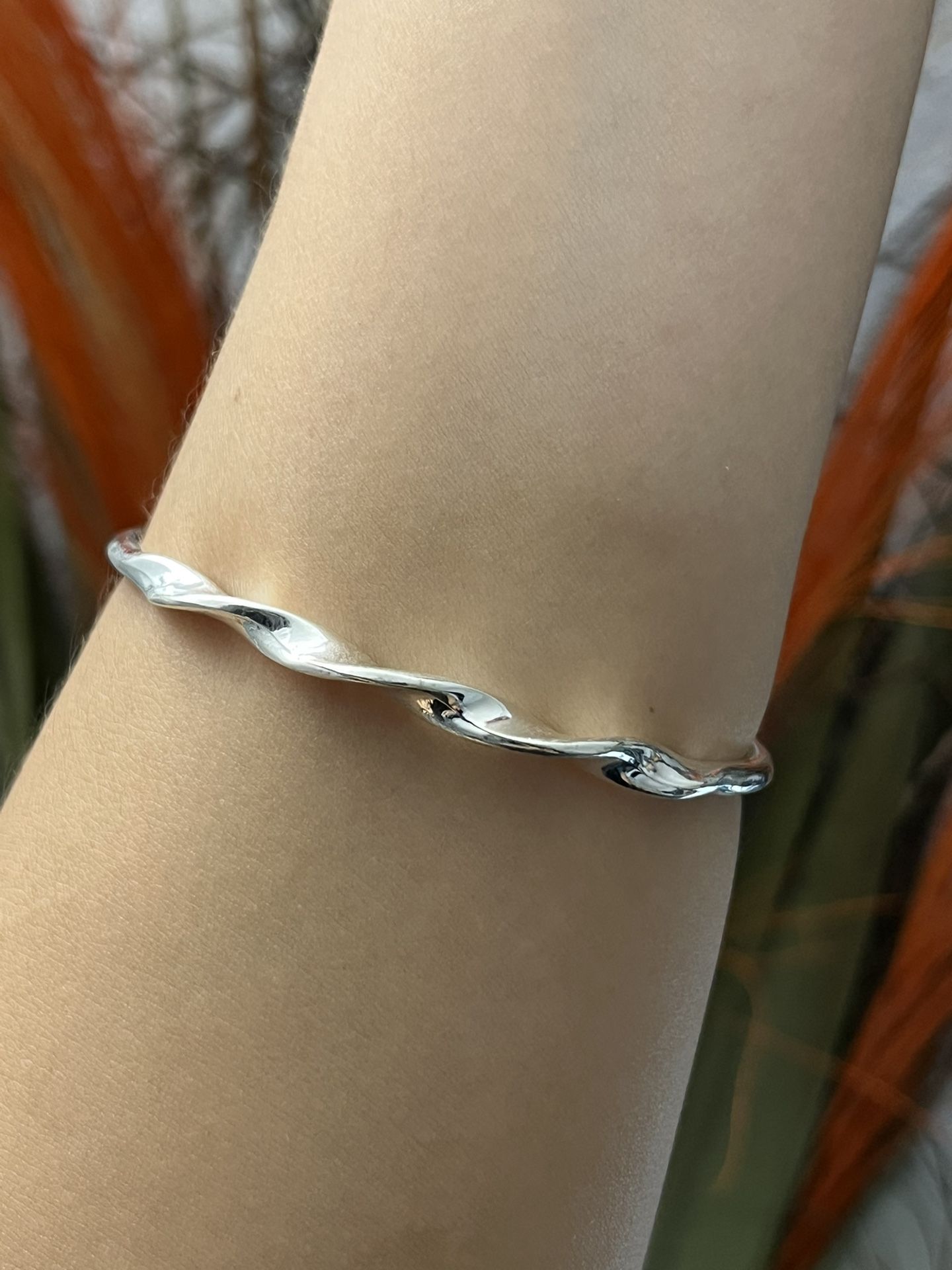 S925 silver twisted Bracelet,Silver Cuff bangle bracelet,Chunky bracelet,Silver Cuff bangle bracelet,Cuff bangle,Gift for her him DETAILS * Materia