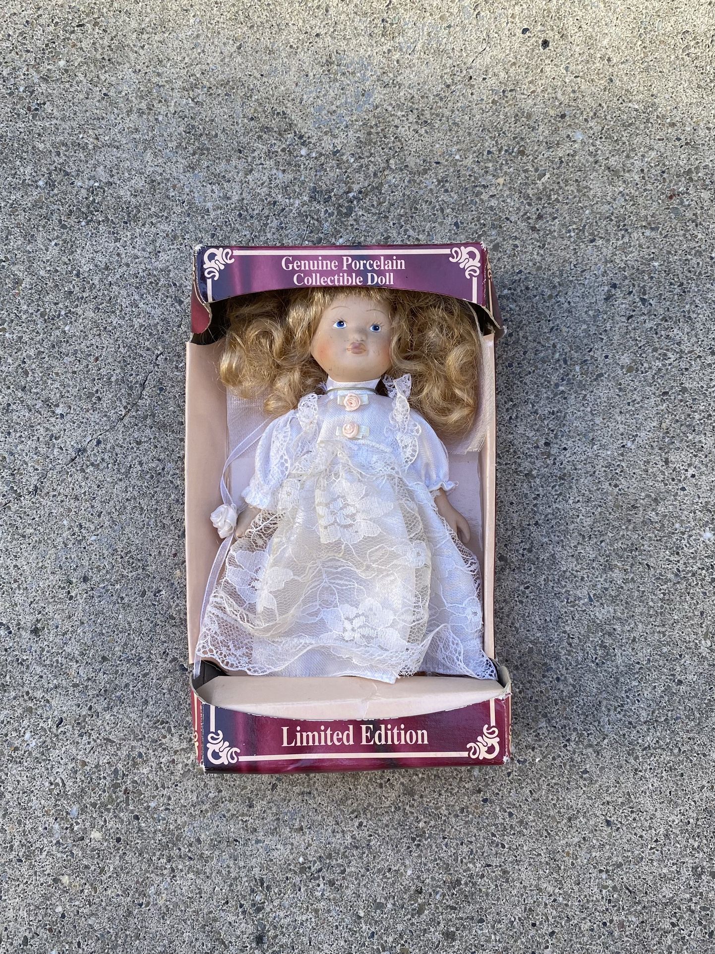 Vintage Genuine Porcelain Collectible Doll Limited Edition
