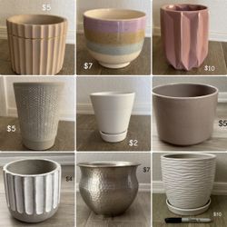 Tons of Plant Pots Planters Various Sizes Unique Modern