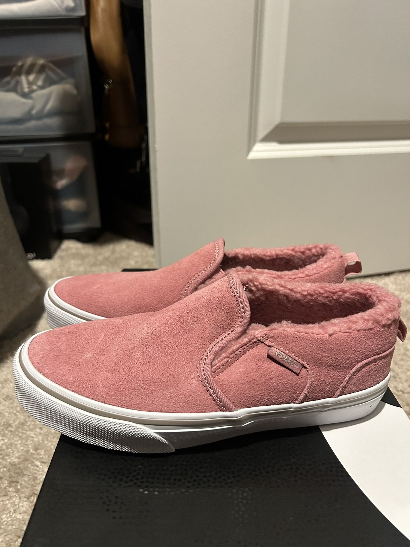 GIRLS' VANS ASHER SHERPA SKATE SHOES