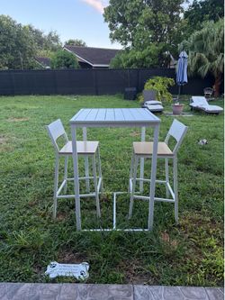 White Bistro Set