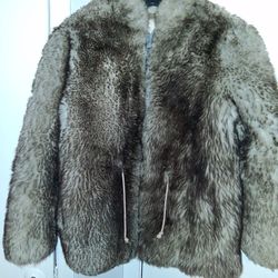 Fur Coat Size Smaĺl