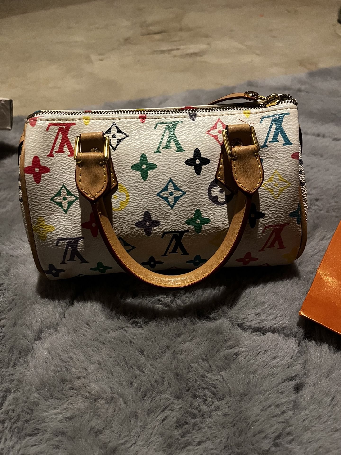 LV Multicolored Monogram Nano Speedy Purse