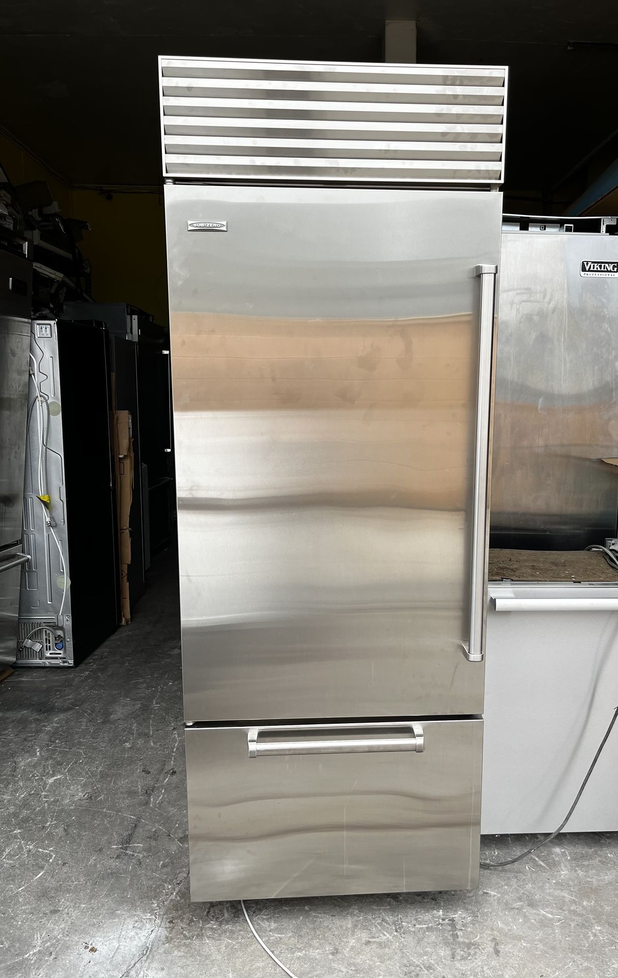 Subzero Stainless Steel 30” Wide Built In Refrigerator