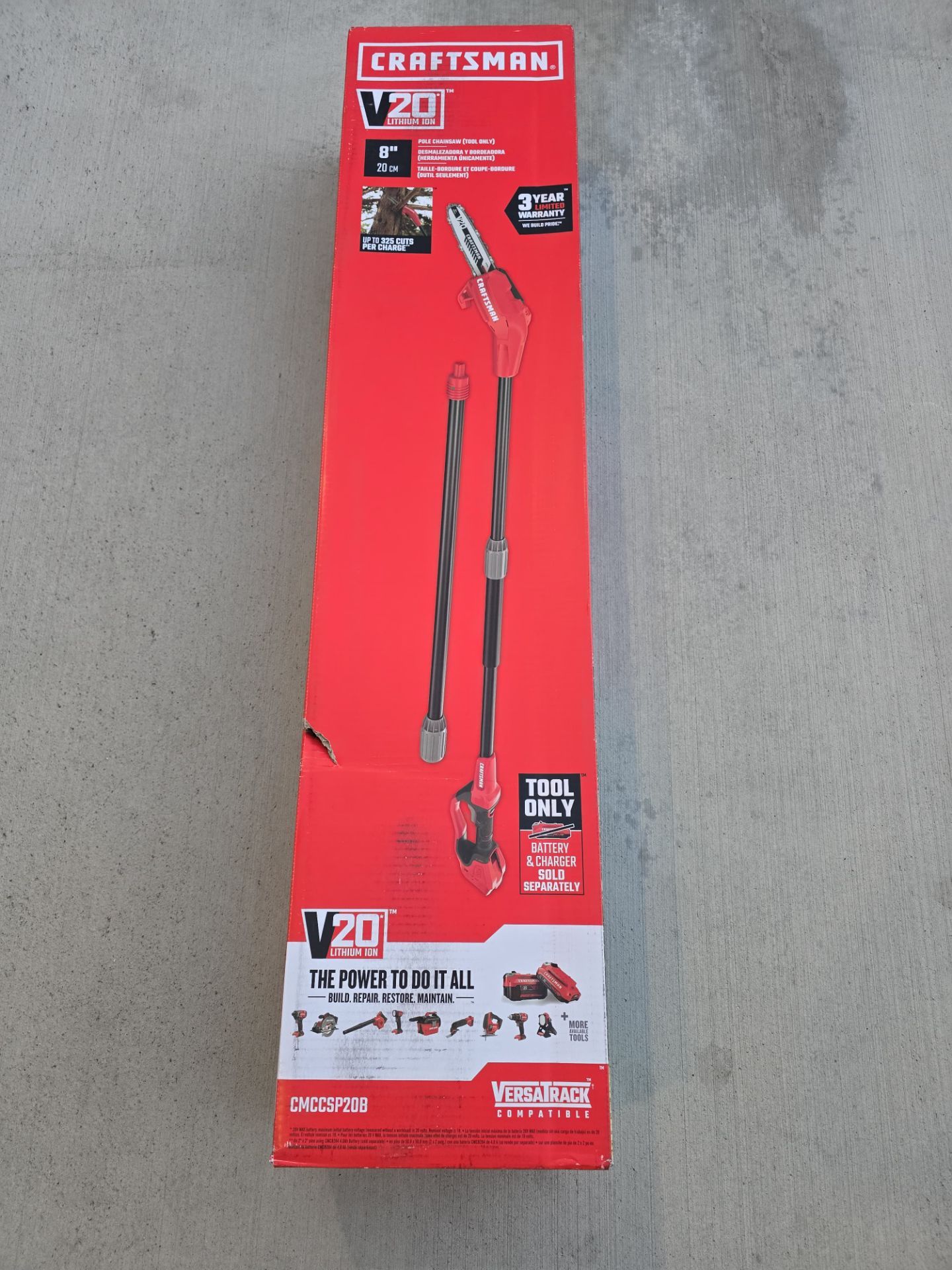 Craftsman 20v 8in Pole saw (Tool only)