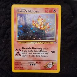 Pokémon TCG Blaine's Moltres Gym Heroes 1/132 Holo Unlimited Holo Rare