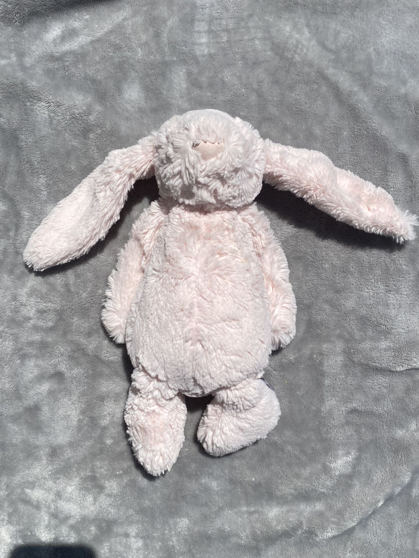 Jellycat 12" Bashful Bunny Pink Plush Rabbit Floppy Stuffed Animal Jingle 
