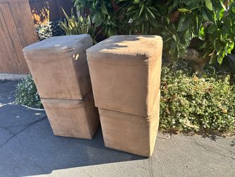 SUEDE OTTOMANS 18” Squares