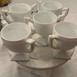 White milk Vases/cups