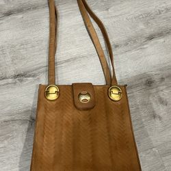 Royal Moda Italian Camel Colored Leather Purse 