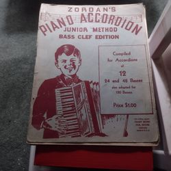 Vintage Zordans Accordian Piano Book.  Cash Porch Pickup Redmond 