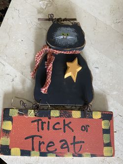 Halloween decor - black cat