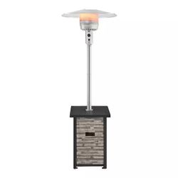 Picanto 48,000 BTU Steel Propane Gas Gray Patio Heater
