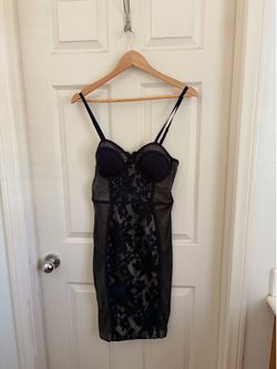 Black Spaghetti Strap Dress, S