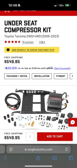 ROUGH COUNTRY TACOMA UNDER SEAT COMPRESSOR (new)