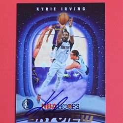 Autograph card Signed By Nba Star Kyrie Irving.