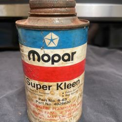 Vintage Mopar Super Kleen empty pint Can Chrysler Detroit, 1973