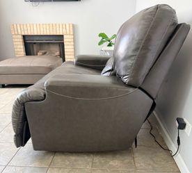 Leather electrical recliner