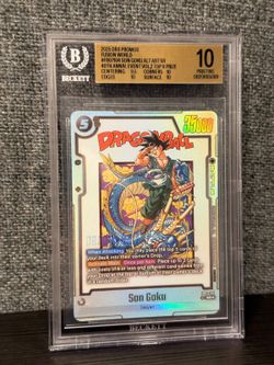 BGS 10 Son Goku FB07-104 Alt Art SR Pristine Dragon Ball 40th Anniv Top 8 Prize